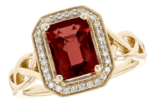 B223-84842: LDS RG 1.89 GARNET 2.00 TGW