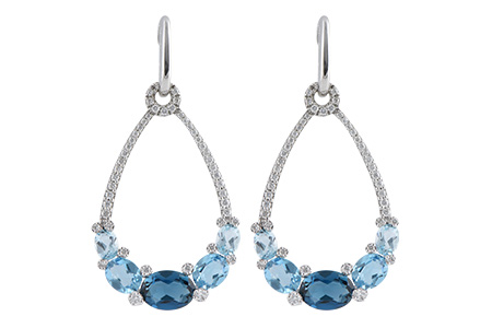 B224-75769: EARR 3.75 BLUE TOPAZ 4.17 TGW