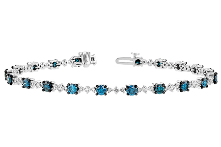 B224-78488: BRACELET 3.00 BLUE DIA 4.05 TW