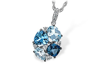 B225-64824: NECK 2.60 BLUE TOPAZ 2.70 TGW