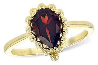 B225-67624: LDS GARNET RING 1.38 CT