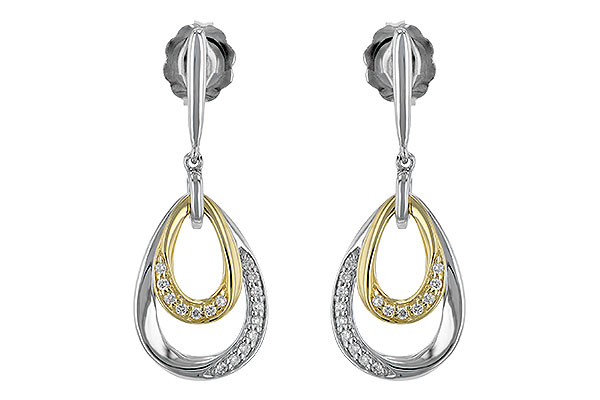 B225-69415: EARRINGS .12 TW