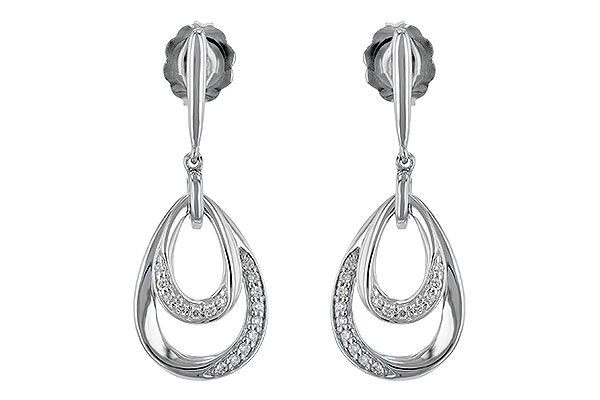 B225-69415: EARRINGS .12 TW