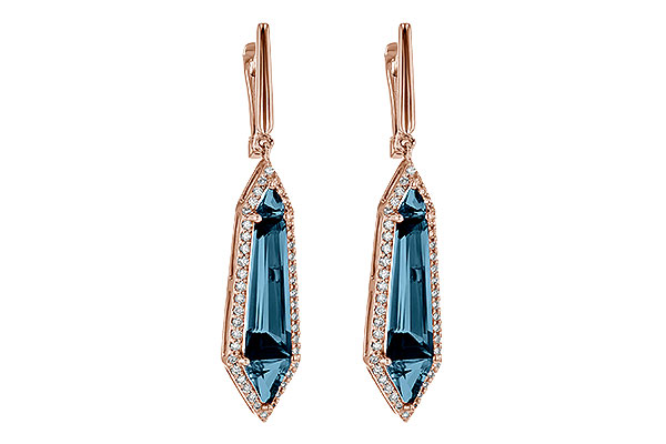 B226-57560: EARR 5.25 LONDON BLUE TOPAZ 5.67 TGW