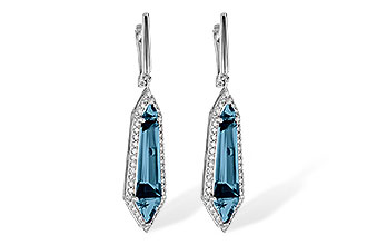 B226-57560: EARR 5.25 LONDON BLUE TOPAZ 5.67 TGW