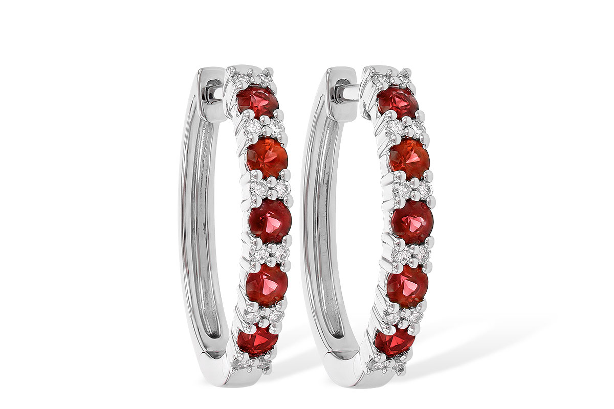 B226-58533: EARR .90 RUBY 1.08 TGW