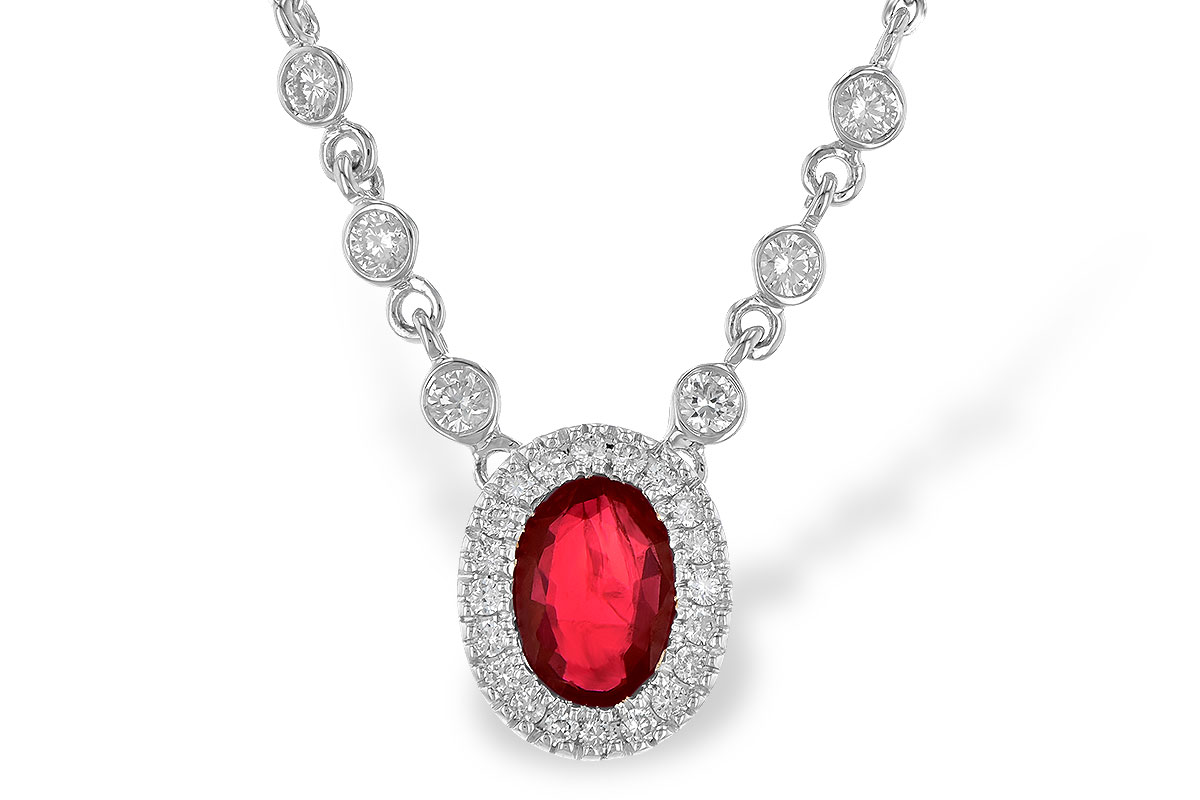 B226-61197: NECK .70 RUBY .94 TGW (17")