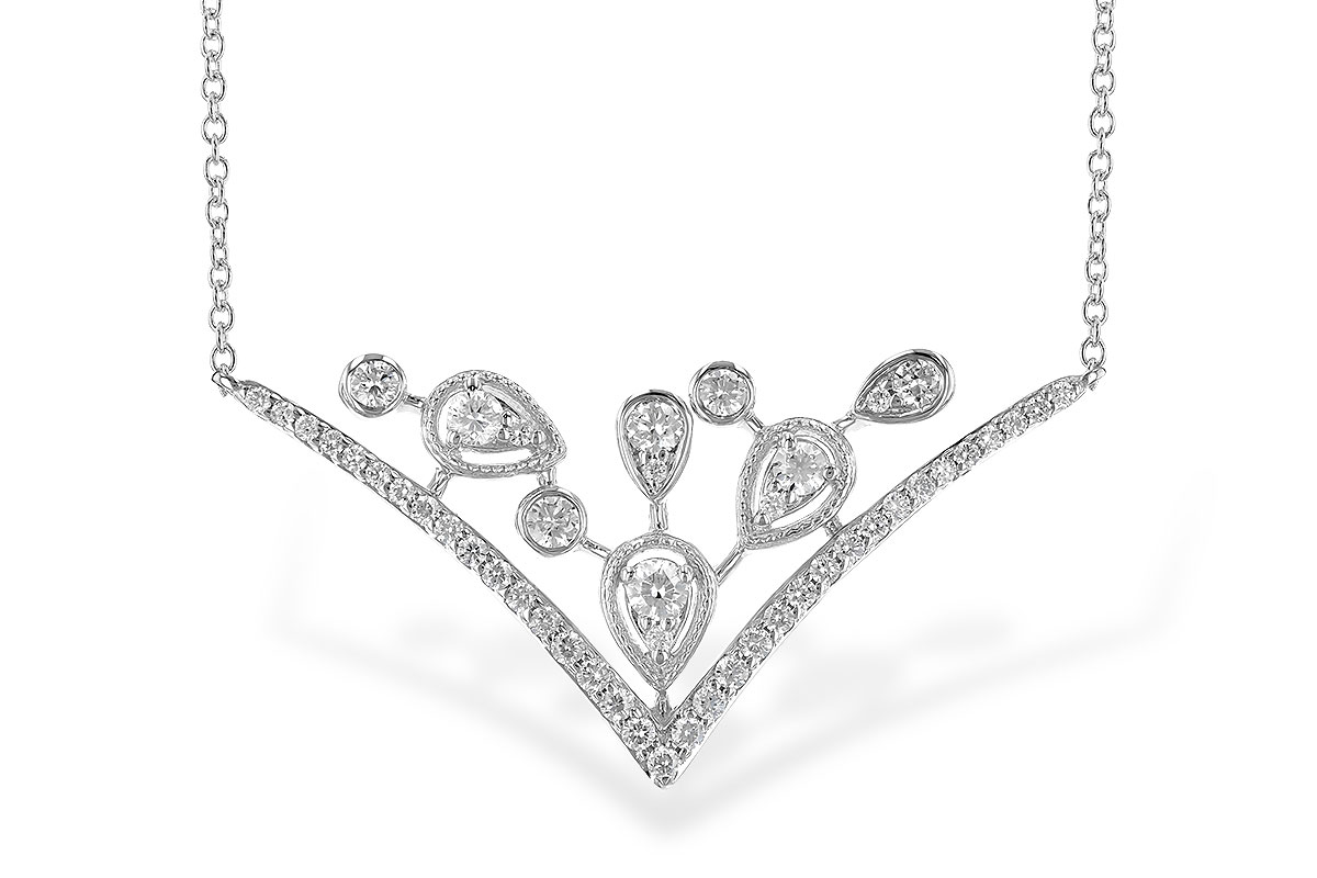 B309-31206: NECKLACE .45 TW