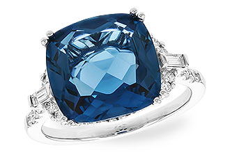 B310-22169: LDS RG 9.00 LONDON BLUE TOPAZ 9.25 TGW (12MM LBT)