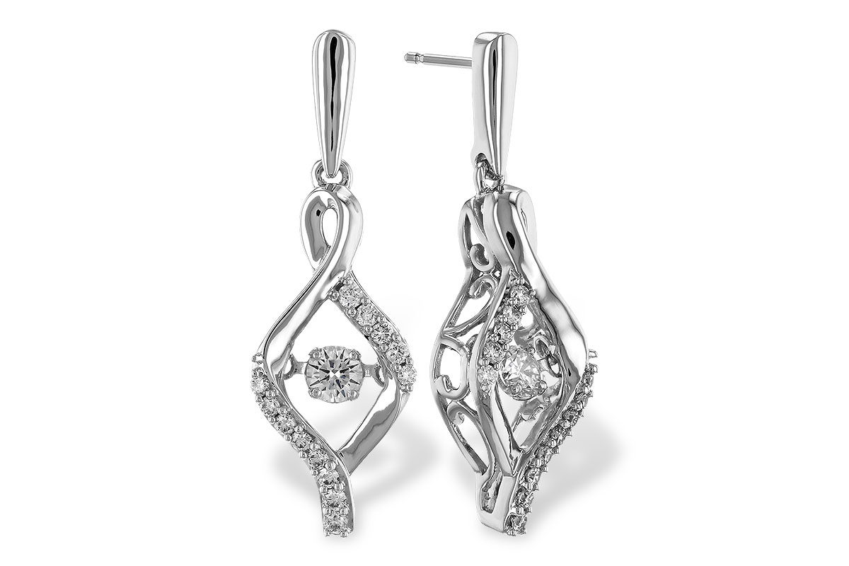 B310-24842: EARRINGS .40 TW