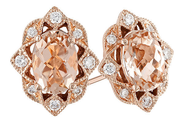 B310-24897: EARR .80 MORGANITE .89 TGW (6x4MM MORG)