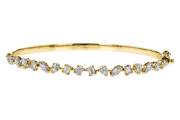 B310-25806: BANGLE 1.70 TW FANCY CUT DIAS