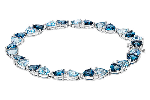 B311-11242: BRACELET 12.20 BLUE TOPAZ 12.50 TGW (7")