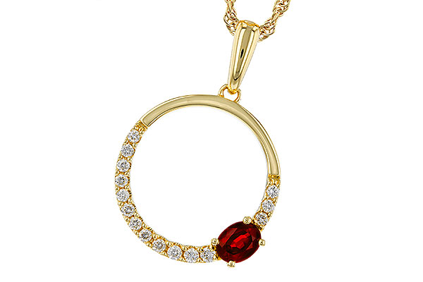 B311-12106: NECKLACE .26 RUBY .41 TGW
