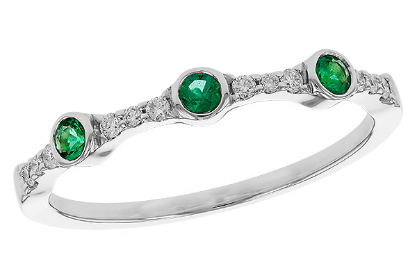 B311-12133: LDS WED RG .11 EMERALD .20 TGW