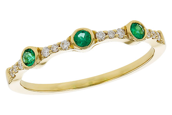 B311-12133: LDS WED RG .11 EMERALD .20 TGW