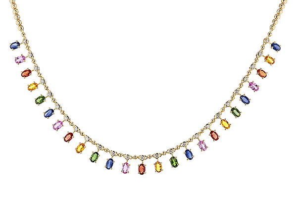 B311-13024: NECK 6.75 MULTI-COLOR SAPP 7.21 TGW (17.25")