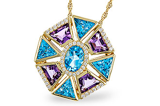 B311-13042: NECKLACE 4.47 SEMI-PREC (BT & AMY) 4.65 TGW