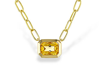 B311-14888: NECKLACE .86 CITRINE (18")