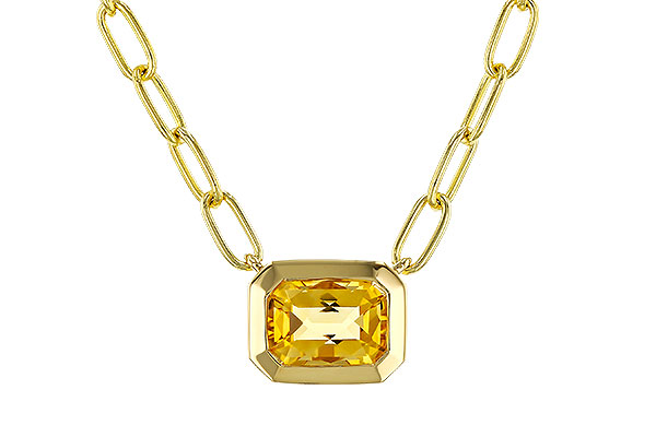 B311-14888: NECKLACE .86 CITRINE (18")