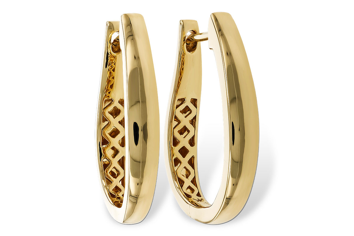 B311-14897: GOLD EARRINGS (22MM)
