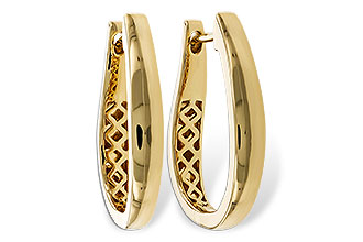 B311-14897: GOLD EARRINGS (22MM)