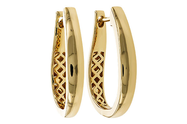 B311-14897: GOLD EARRINGS (22MM)