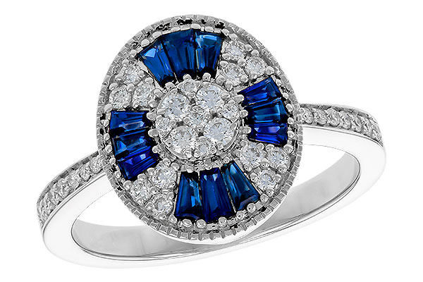 B311-15806: LDS RG .56 TW SAPPHIRE .86 TGW