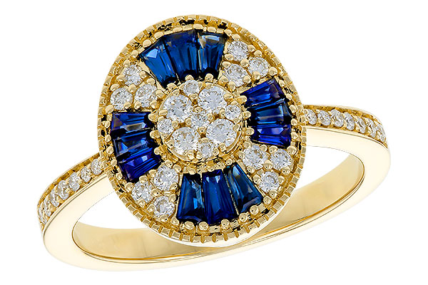 B311-15806: LDS RG .56 TW SAPPHIRE .86 TGW