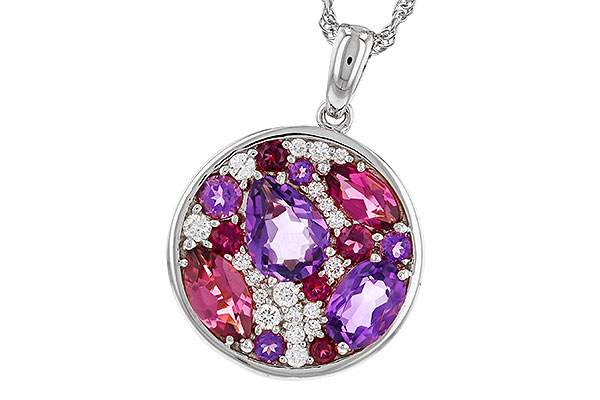 B311-15815: NECK 1.83 TW SEMI-PRECIOUS (P.TOUR, AMY) 2.00 TGW