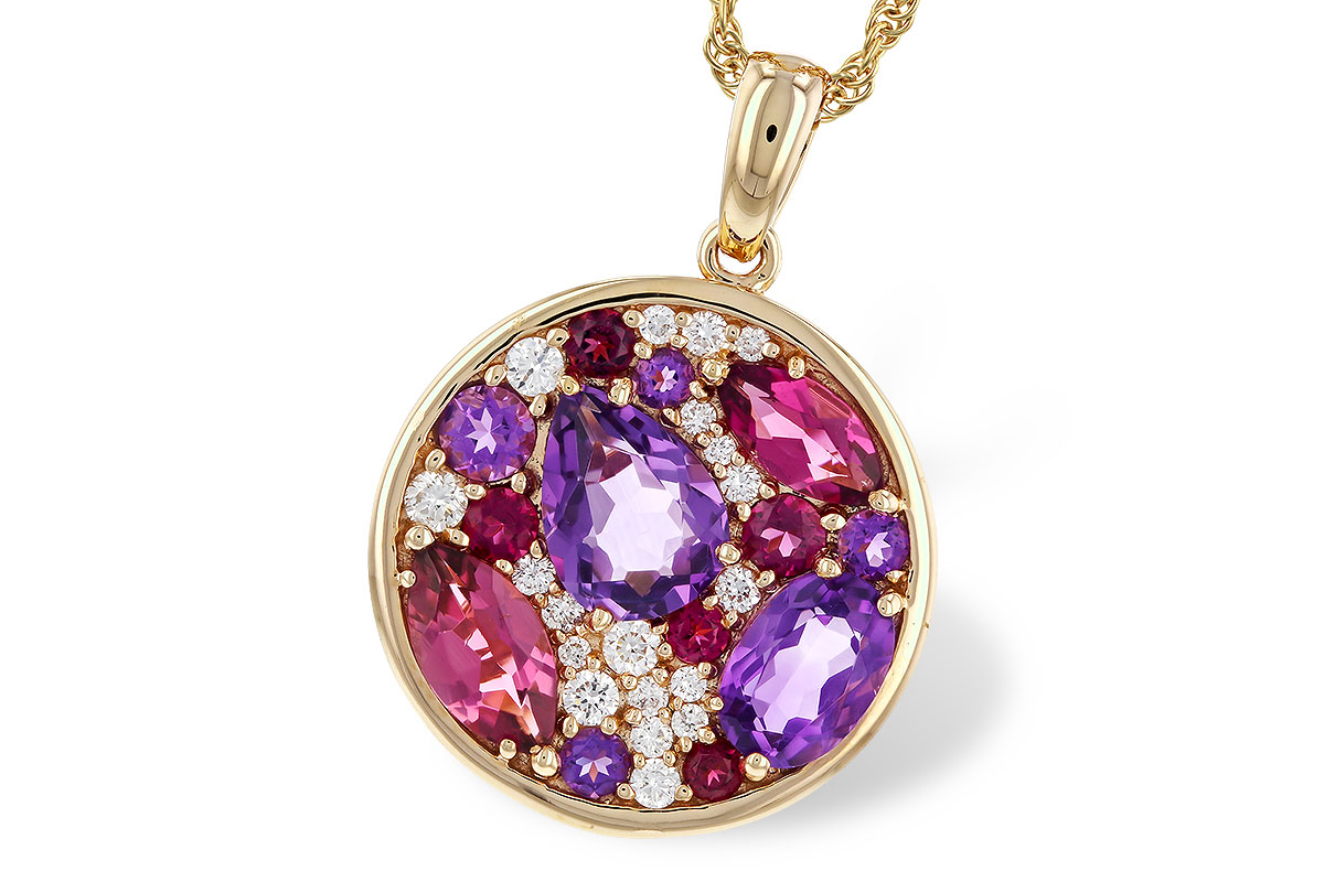 B311-15815: NECK 1.83 TW SEMI-PRECIOUS (P.TOUR, AMY) 2.00 TGW