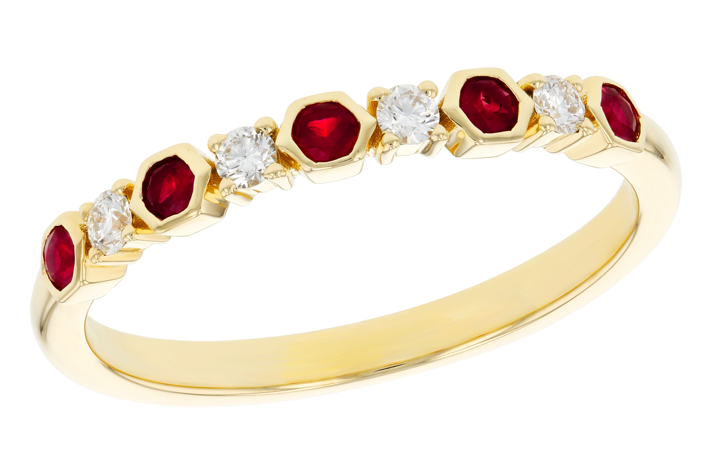 B312-03042: LDS WED RG .14 TW RUBY .24 TGW