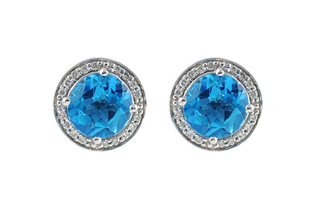 C223-84906: EARR 4.22 BLUE TOPAZ 4.41 TGW