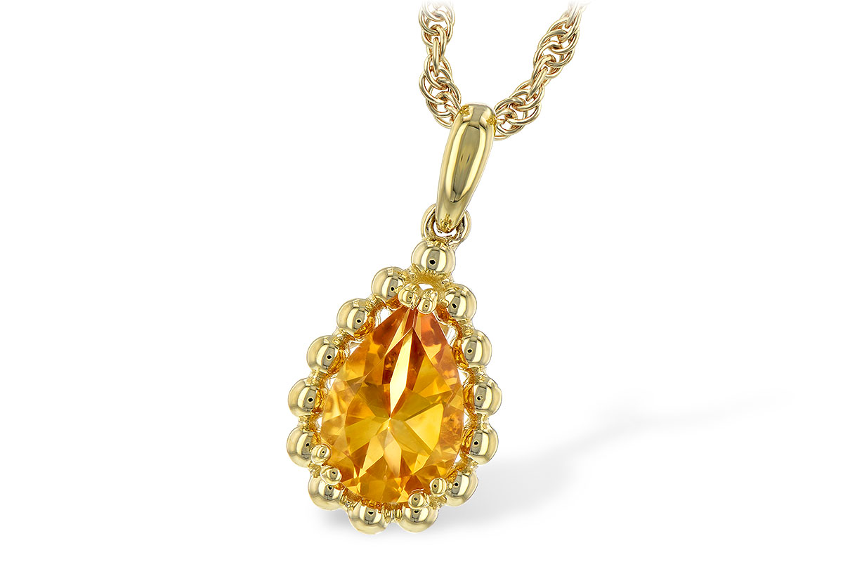 C225-67615: NECKLACE 1.06 CT CITRINE