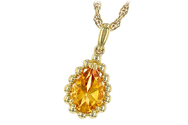 C225-67615: NECKLACE 1.06 CT CITRINE