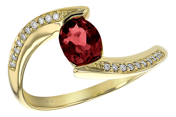 C226-55778: LDS RG .75 GARNET .82 TGW