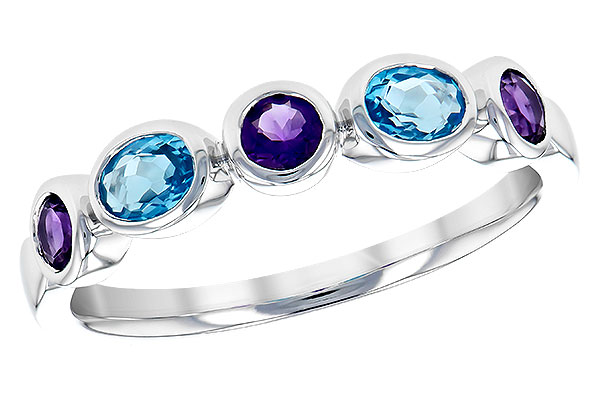 C309-30315: LDS RG .65 SEMI-PRECIOUS TW (AMY,BLUE TOPAZ)