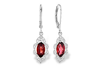 C309-34906: EARR 1.10 TW GARNET 1.25 TGW