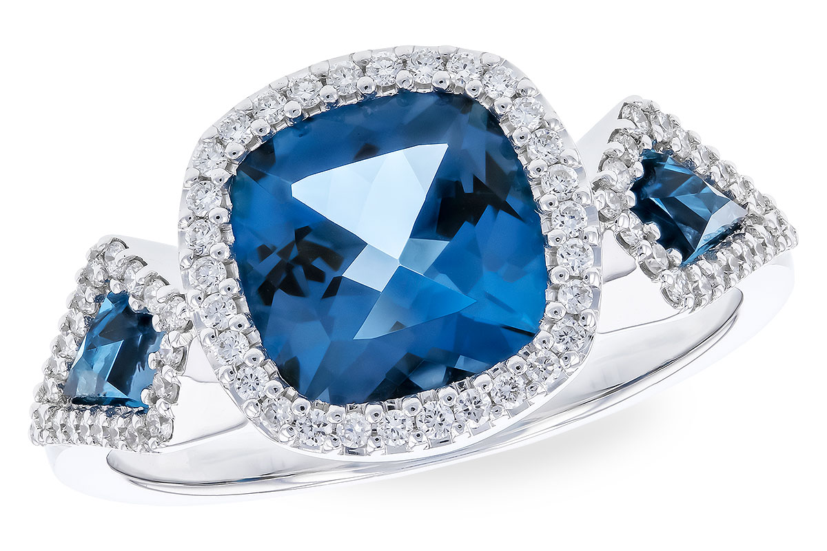 C310-21215: LDS RG 2.46 TW LONDON BLUE TOPAZ 2.72 TGW