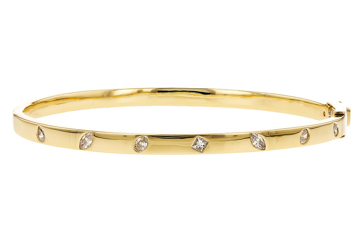 C310-24860: BANGLE .35 TW FANCY CUT DIAMONDS