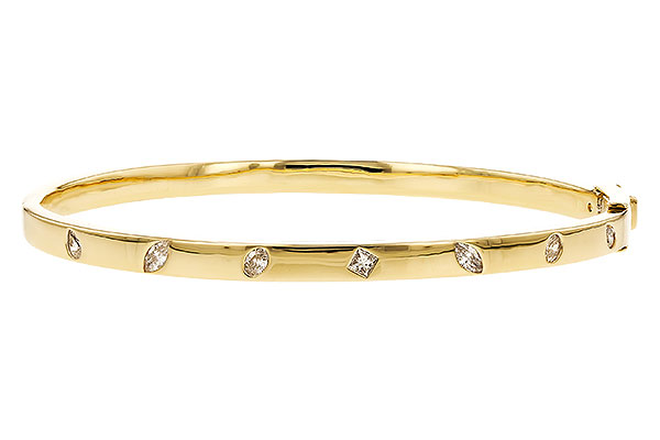 C310-24860: BANGLE .35 TW FANCY CUT DIAMONDS