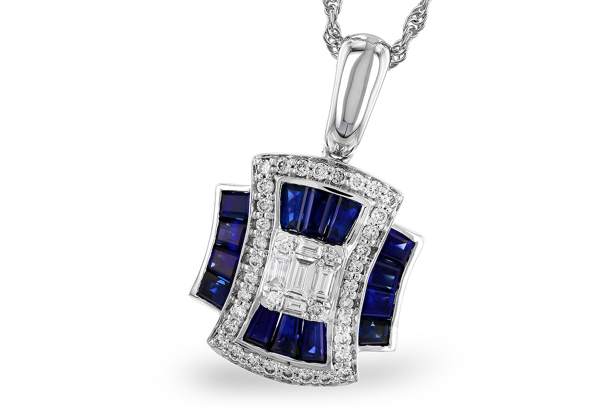 C310-25742: NECK .85 TW SAPPHIRE 1.10 TGW