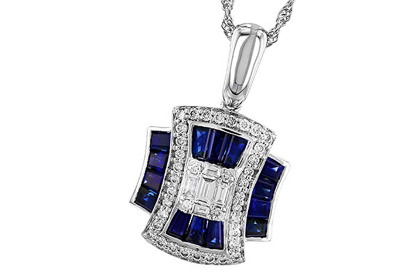 C310-25742: NECK .85 TW SAPPHIRE 1.10 TGW