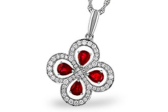 C311-11233: NECKLACE .68 RUBY TW .96 TGW