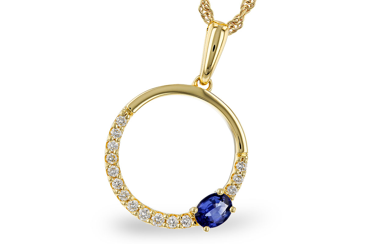 C311-12106: NECKLACE .28 SAPPHIRE .43 TGW