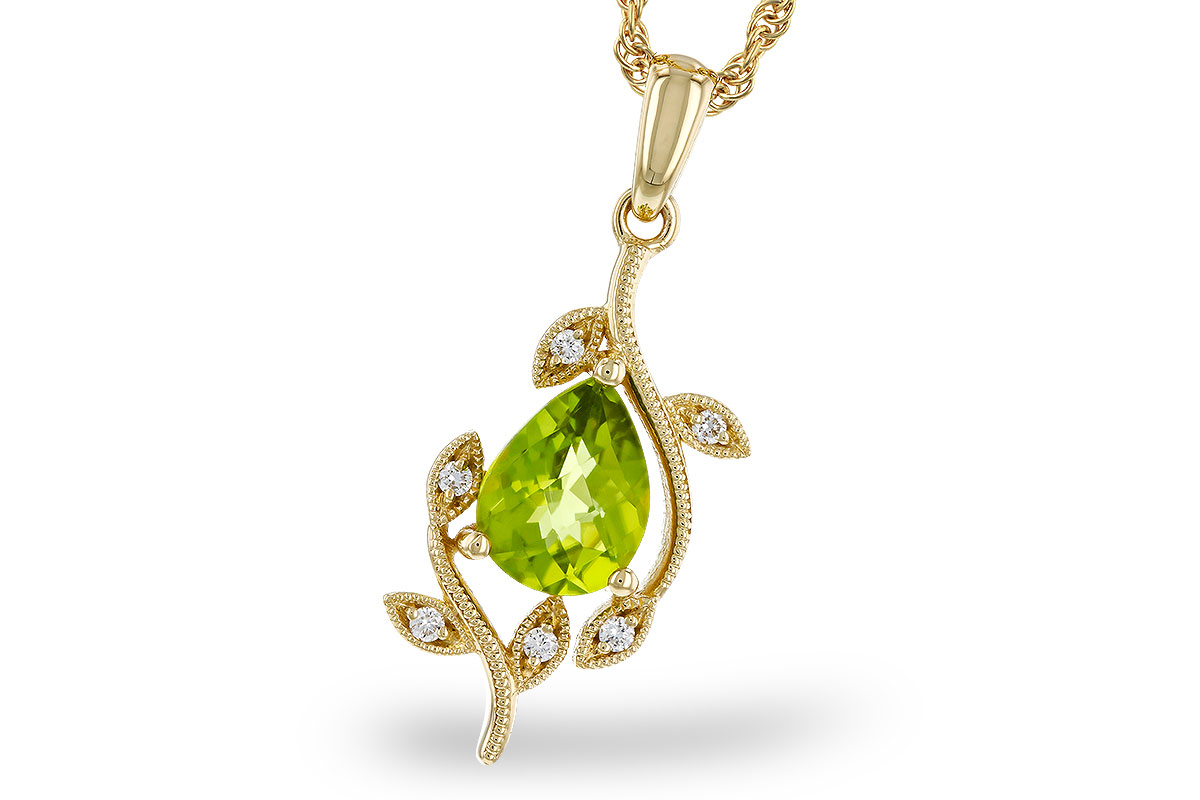 C311-12133: NECKLACE 1.16 PERIDOT 1.21 TGW (8x6MM PER)