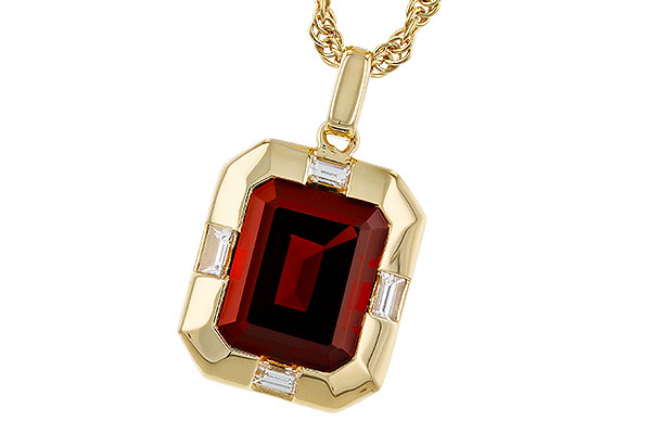 C311-13060: NECKLACE 3.65 GARNET 3.82 TGW (10x8MM GAR)