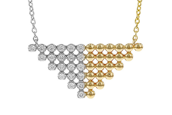 C311-14906: NECKLACE .37 TW (18")
