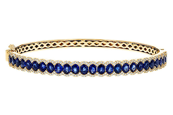 C311-16651: BANGLE 5.09 TW SAPPHIRE 5.65 TGW