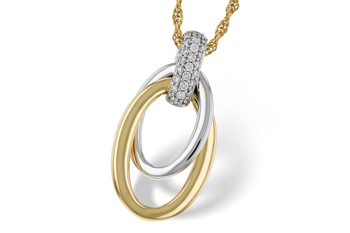 C311-17551: NECKLACE .15 TW